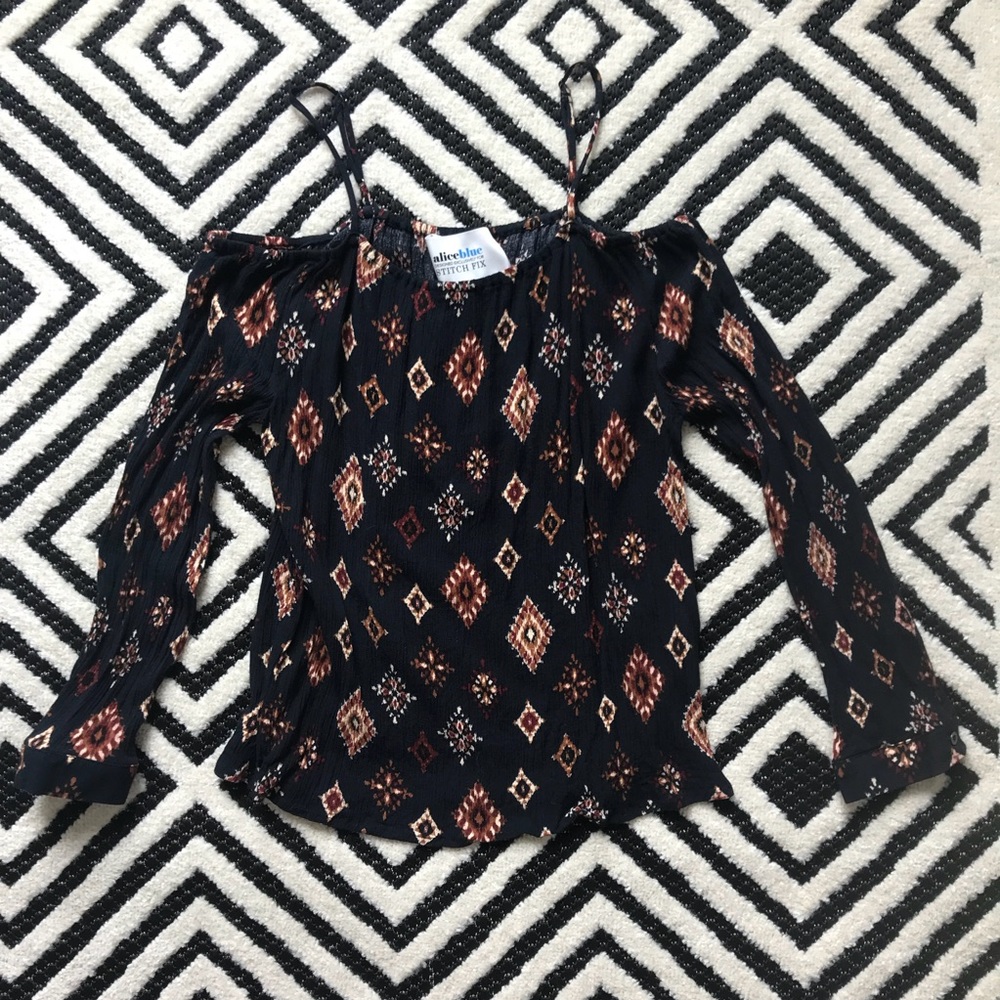 Alice Blue | Cold Shoulder Top